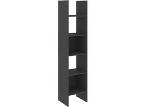 8720286352557 - Bonnevie - Bücherregal Grau 40x35x180 cm Holzwerkstoff vidaXL870310