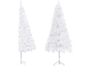 8720286364512 - Vidaxl - Künstlicher Eck-Weihnachtsbaum Weiß 240 cm pvc