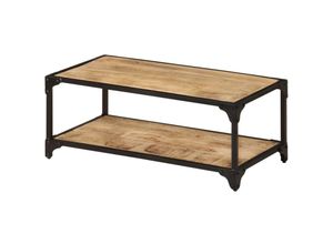 8720286436929 - Bonnevie - Couchtische Kaffeetisch 90x45x35 cm Raues Massives Mangoholz vidaXL