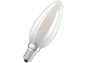 4058075590359 - LED-Kerzenlampe fm E14 B4 4W e 2700K B40 ewws 470lm mt Filamentlampe 300° ac LEDPCLB404W 827230VGLFRE1410X1 - weiß - Ledvance