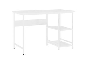 8720286288115 - Bonnevie - Computertisch Weiß 105x55x72 cm mdf und Metall vidaXL714597