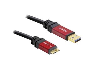 4043619827633 - USB-Kabel USB 32 Gen1 (USB 30   USB 31 Gen1) USB-A Stecker USB-Micro-B 30 Stecker 500 m Rot Schwarz vergoldete Steckkontakte UL-zertifiziert