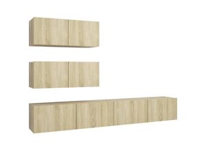 8720286573198 - Bonnevie - 4-tlg TV-Schrank-SetTV-MöbelTV-Möbel Sonoma-Eiche Holzwerkstoff vidaXL