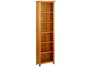 8720286543054 - BücherregalStandregal 6 Fächer 52x22x180 cm Massivholz Eiche vidaXL