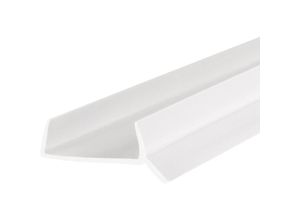 4064755120242 - Küchenleiste Abdichtungsprofil für Küchensockel 18mm   19mm 15m Dichtprofil weiss - Steigner