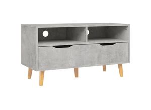 8720286343791 - Bonnevie - TV-SchrankTV-Möbel Betongrau 90x40x485 cm Holzwerkstoff vidaXL