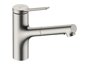 4059625340141 - Zesis M33 - Spültischarmatur 150 mit ausziehbarem Brause sBox lite Design Edelstahl 74803800 - Hansgrohe