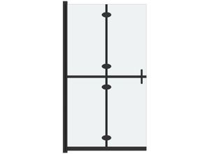 8720286640272 - Bonnevie - Faltbare begehbare Duschwand ESG-Glas mattiert 80x190 cm vidaXL801782