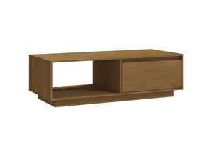 8720286761717 - Bonnevie - Couchtische Kaffeetisch Honigbraun 110x50x335 cm Massivholz Kiefer vidaXL