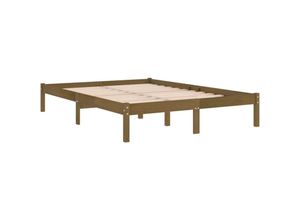 8720286762417 - MassivholzbettSchlafzimmerbettDoppelbett Honigbraun Kiefer 120x200 cm vidaXL