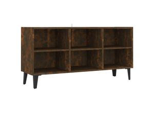 8720286855041 - Bonnevie - TV-Schrank mit Metallbeinen Räuchereiche 1035x30x50 cm vidaXL242909