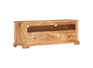 8720286705506 - Bonnevie - TV-SchrankTV-Möbel Massivholz Akazie 110x30x40 cm Braun vidaXL