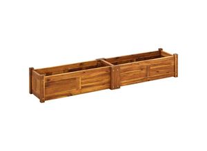 8718475501725 - Bonnevie - Garten-HochbeetBlumenkasten Akazienholz 150x30x25 cm vidaXL