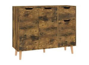 8720286344194 - Bonnevie - SideboardKommode Räuchereiche 90x30x72 cm Holzwerkstoff vidaXL