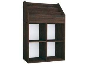 8720286698556 - Bonnevie - Kinder-BücherregalStandregal Räuchereiche 71x30x114 cm Spanplatte vidaXL