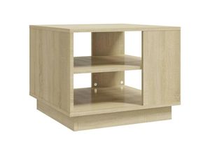 8720286836262 - Bonnevie - Couchtische Kaffeetisch Sonoma-Eiche 55x55x43 cm Holzwerkstoff vidaXL