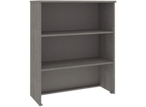 8720286818572 - Bonnevie - Highboard-OberteilKommodeHAMAR Hellgrau 85x35x100 cm Massivholz vidaXL