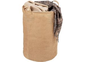 4008838381281 - Wäschesammler Juna rund Wäschesammler aus Jute Braun Jute braun Polyethylen - braun - Wenko