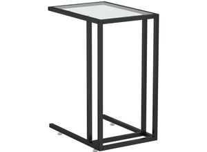 8720286462461 - Riceel - vidaXL Computer-Beistelltisch Transparent 50x35x65 cm Hartglas