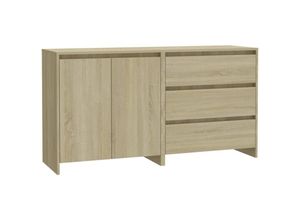 8720286903575 - 2-tlg Sideboard Sonoma-Eiche Holzwerkstoff Vidaxl