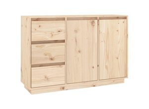 8720286904428 - Bonnevie - SideboardKommode 111x34x75 cm Massivholz Kiefer vidaXL