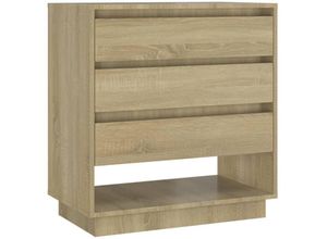 8720286834718 - Bonnevie - SideboardKommode Sonoma-Eiche 70x41x75 cm Holzwerkstoff vidaXL