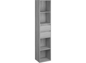 8720286954522 - Bonnevie - BücherregalStandregal Grau Sonoma 36x30x171 cm Holzwerkstoff vidaXL