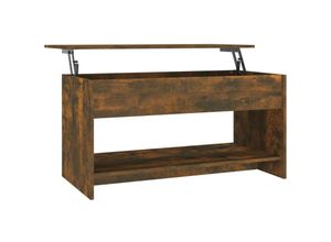 8720286974094 - Bonnevie - Couchtische Kaffeetisch Räuchereiche 102x50x525 cm Holzwerkstoff vidaXL