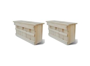 8718475797876 - Bonnevie - Spatzenhaus 2 Stk Holz 44 x 155 x 215 cm vidaXL336132