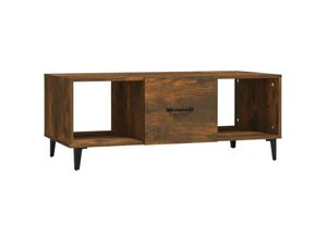 8720287086352 - Bonnevie - Couchtische Kaffeetisch Räuchereiche 102x50x40 cm Holzwerkstoff vidaXL