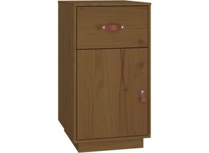 8720287204930 - Bonnevie - Schreibtisch-Schrank Honigbraun 40x50x75 cm Massivholz Kiefer vidaXL160415