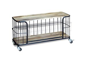 8718475993896 - Bonnevie - TV-SchrankTV-Möbel Mangoholz Massiv 100x40x45 cm vidaXL