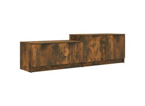 8720286968406 - Bonnevie - TV-SchrankTV-Möbel Räuchereiche 1585x36x45 cm Holzwerkstoff vidaXL