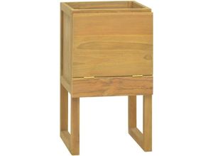 8720286662731 - Bonnevie - BadschrankBadezimmerschrank 45x45x75 cm Massivholz Teak vidaXL