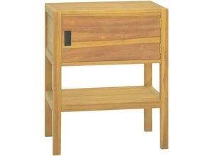 8720286662762 - Bonnevie - BadschrankBadezimmerschrank 60x40x75 cm Massivholz Teak vidaXL