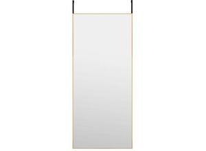 8720286344989 - Bonnevie - Türspiegel Golden 40x100 cm Glas und Aluminium vidaXL13647