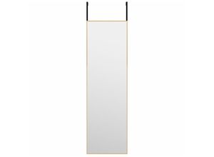 8720286344958 - Bonnevie - Türspiegel Golden 30x100 cm Glas und Aluminium vidaXL938756