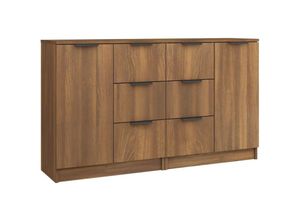 8720287122555 - Vidaxl - Sideboards 2 Stk Braun Eichen-Optik 60x30x70 cm Holzwerkstoff Braun