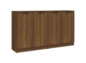 8720287122395 - Vidaxl - Sideboards 2 Stk Braun Eichen-Optik 60x30x70 cm Holzwerkstoff