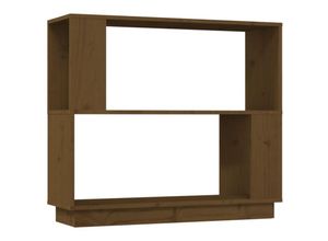 8720286905951 - Bonnevie - Bücherregal RaumteilerBücherschrank Honigbraun 80x25x70 cm Massivholz vidaXL