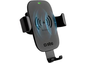 8018417276125 - sbs mobile Auto-Halterung Wireless Gravity mit Schnellladung Lüftungsgitter Handy-Kfz-Halterung mit Induktionsladefunktion 55 - 90 mm