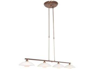 8712746133653 - Pendellampe Hängelampe Esstischleuchte Flurlampe Dimmer Glas bronze LED H 120 cm