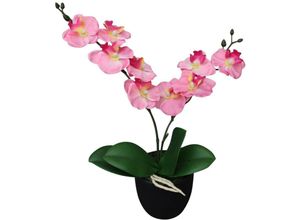 8718475532736 - Bonnevie - Künstliche Orchidee mit Topf 30 cm Rosa vidaXL27411