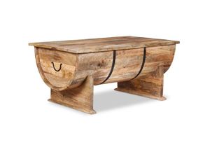 8718475528524 - Bonnevie - Couchtische Kaffeetisch Mangoholz Massiv 88 x 50 x 40 cm vidaXL