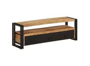 8720286672235 - Bonnevie - TV-SchrankTV-Möbel 120x30x40 cm Massivholz Mango vidaXL