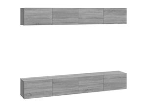 8720287103424 - Bonnevie - TV-Wandschränke 4 Stk TV-Schrank Grau Sonoma 100x30x30 cm vidaXL