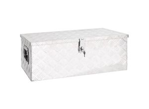 8720287132899 - Bonnevie - Aufbewahrungsbox Silbern 80x39x30 cm Aluminium vidaXL923478