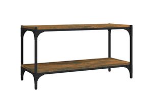 8720287197164 - Bonnevie - TV-SchrankTV-Möbel Räuchereiche 80x33x41 cm Holzwerkstoff und Stahl vidaXL