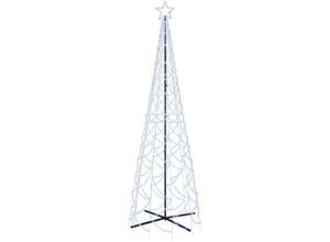 8720287069256 - Bonnevie - LED-WeihnachtsbaumOutdoor-Lichterketten Kegelform Kaltweiß 500 LEDs 100x300 cm vidaXL