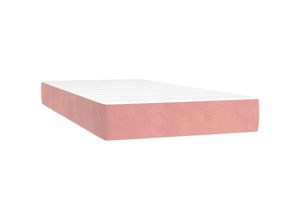 8720287160076 - Bonnevie - TaschenfederkernmatratzeMatratze Komfortable Rosa 80x200x20 cm Samt vidaXL